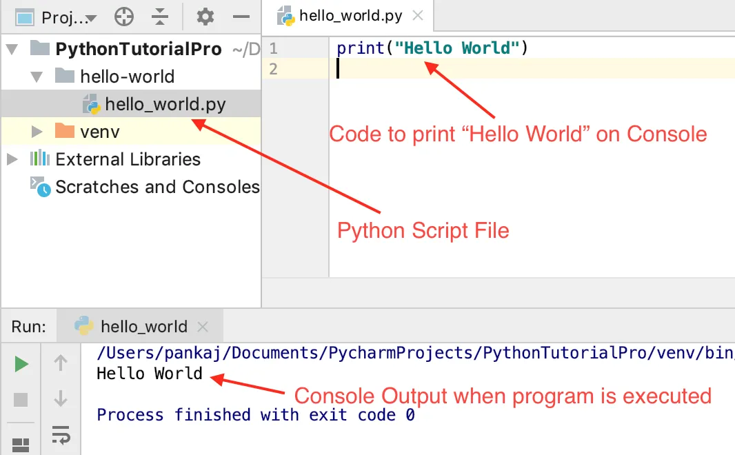 Пишем «Hello, World» на Python